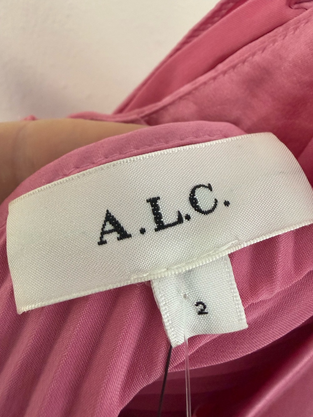 A.L.C. Gemini Pleated Midi Dress Pink NWT Size 2 - Picture 5 of 8